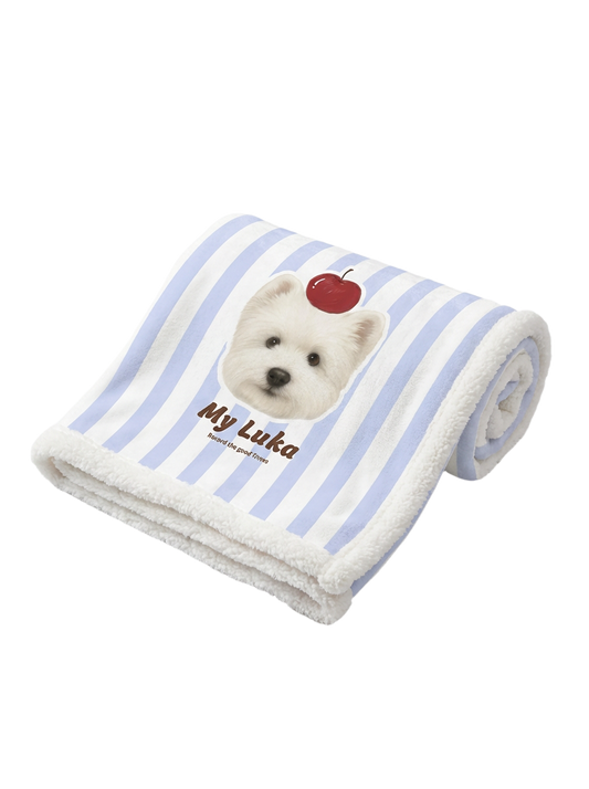 Manta personalizada con retrato de mascota