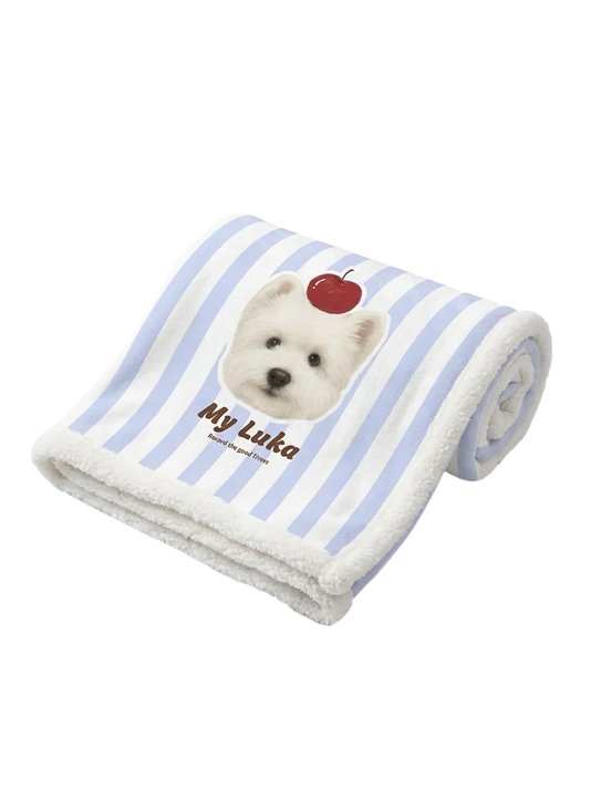 Custom Pet Portrait Blanket