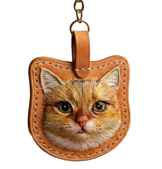 Cuero con corte de perfil personalizado y grabado