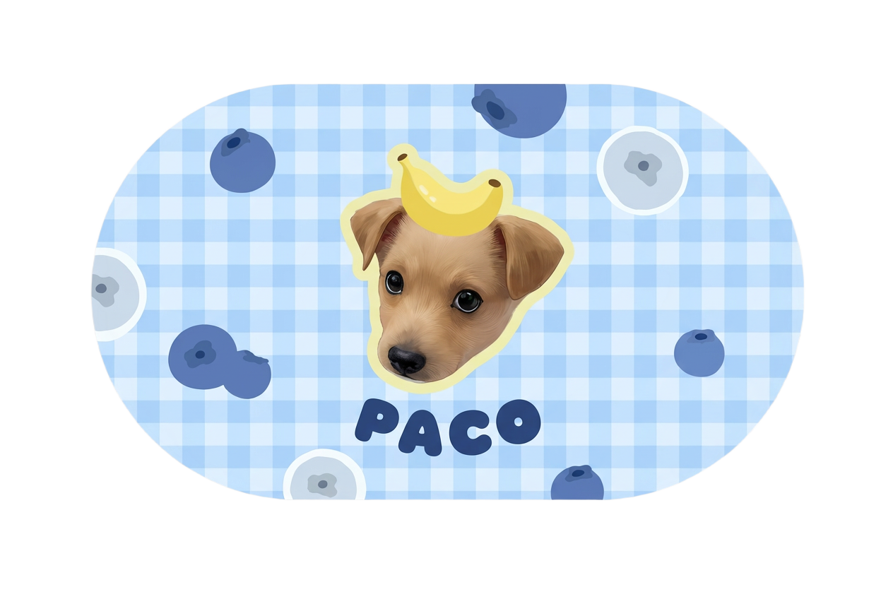 Alfombrilla Impermeable Personalizada para Comedero de Mascotas