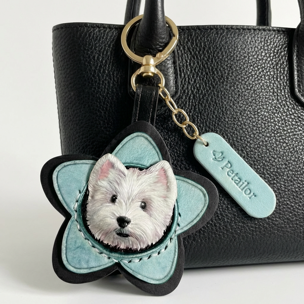 Estrella grabada en cuero para mascotas personalizada